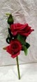 Accents Artificial Rose(Red) Flower Stick for Vase Pot 1 pc