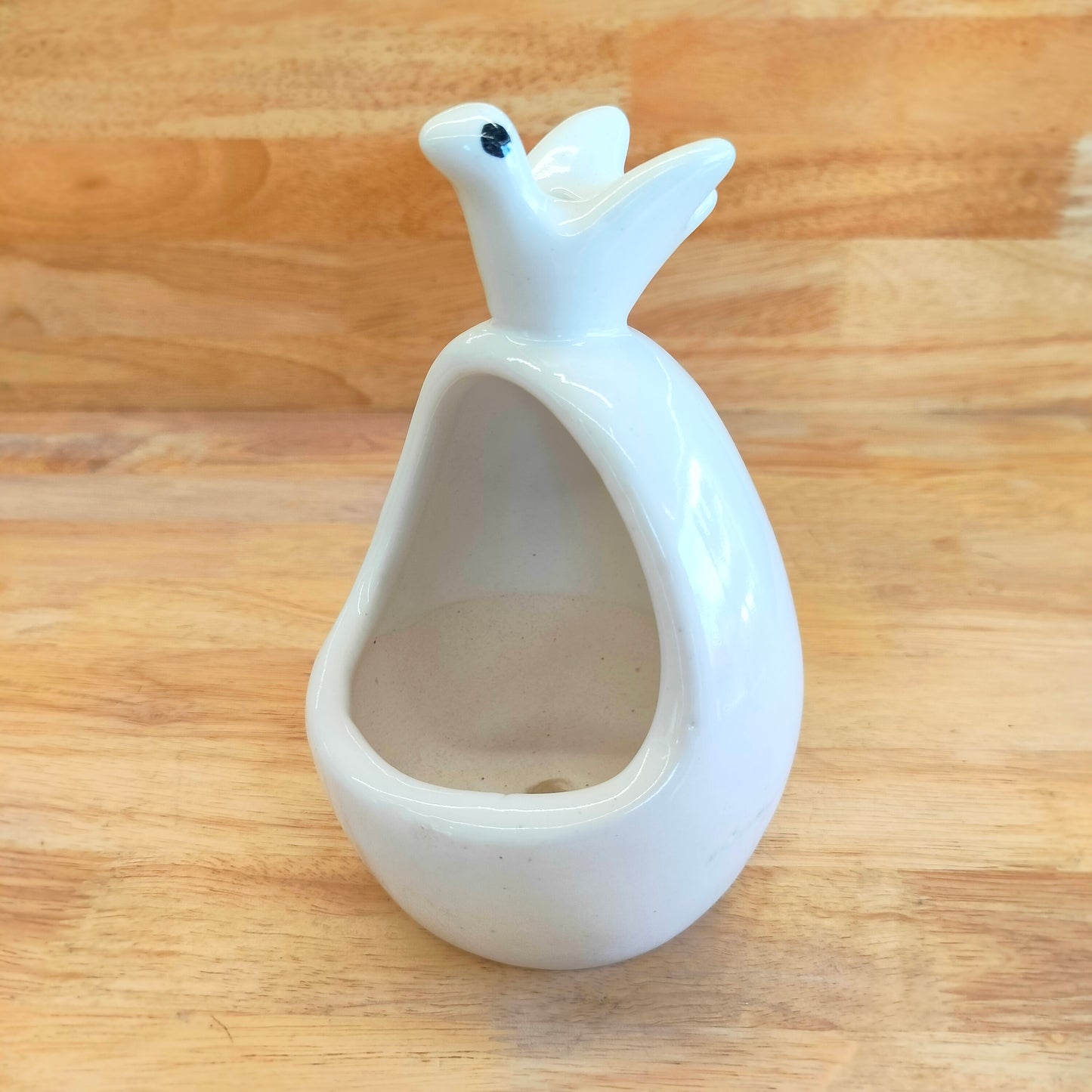 Accents - Ceramic Bird Nest Hanging Planter (H7'' D4'')