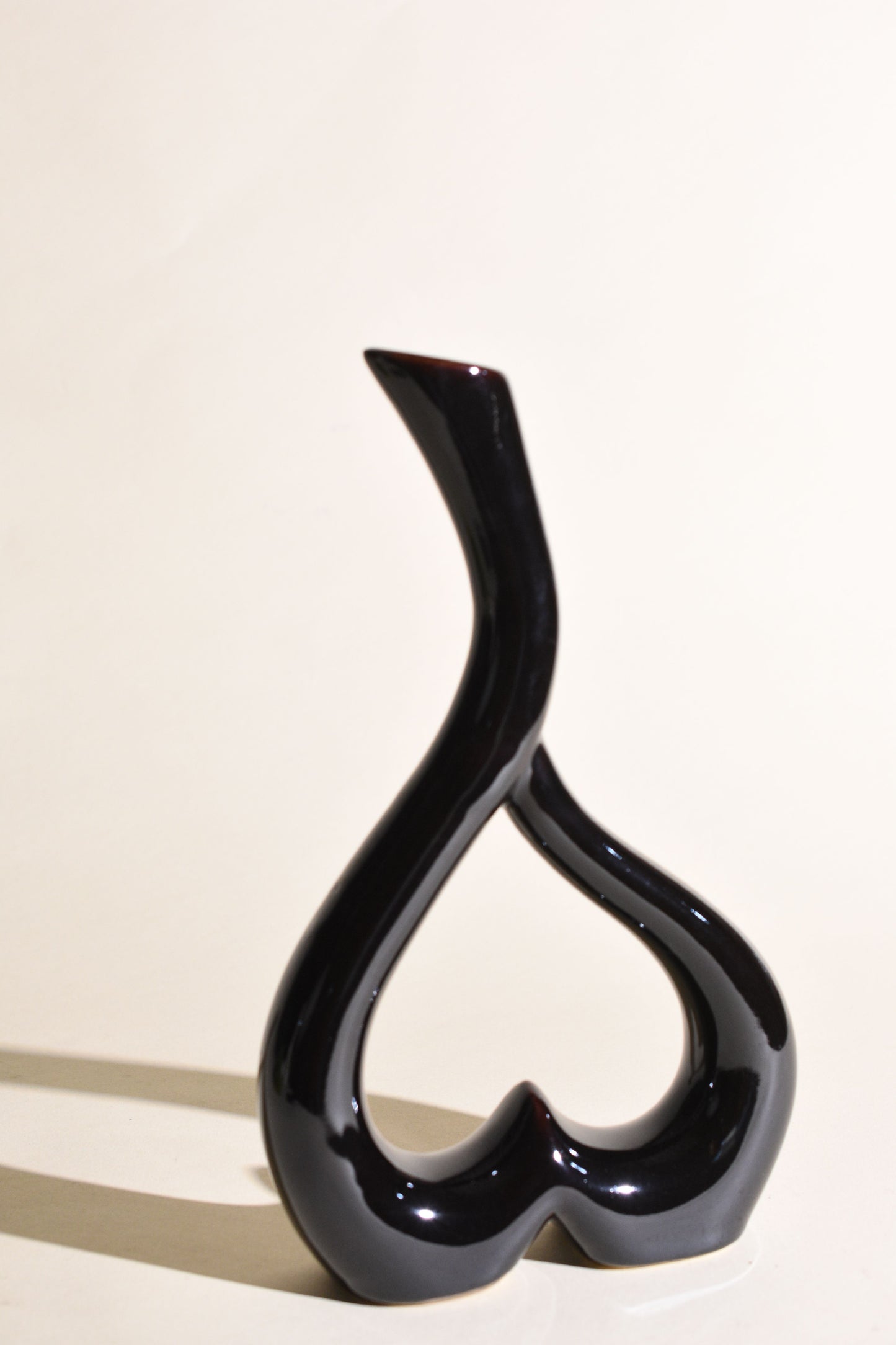 Accents Heart Shaped Ceramic Vase H10" D7"