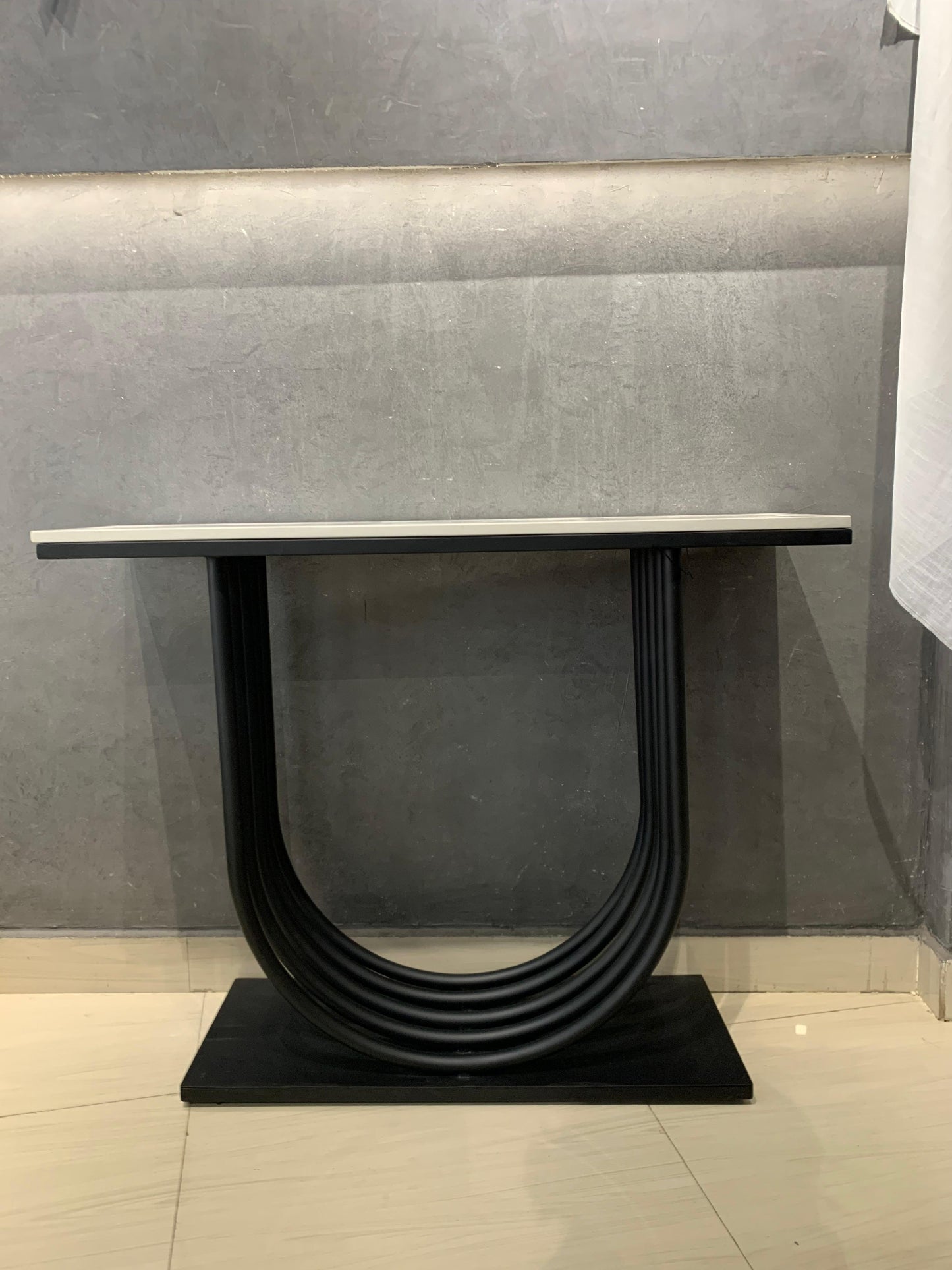 Black and White Modern Console Table