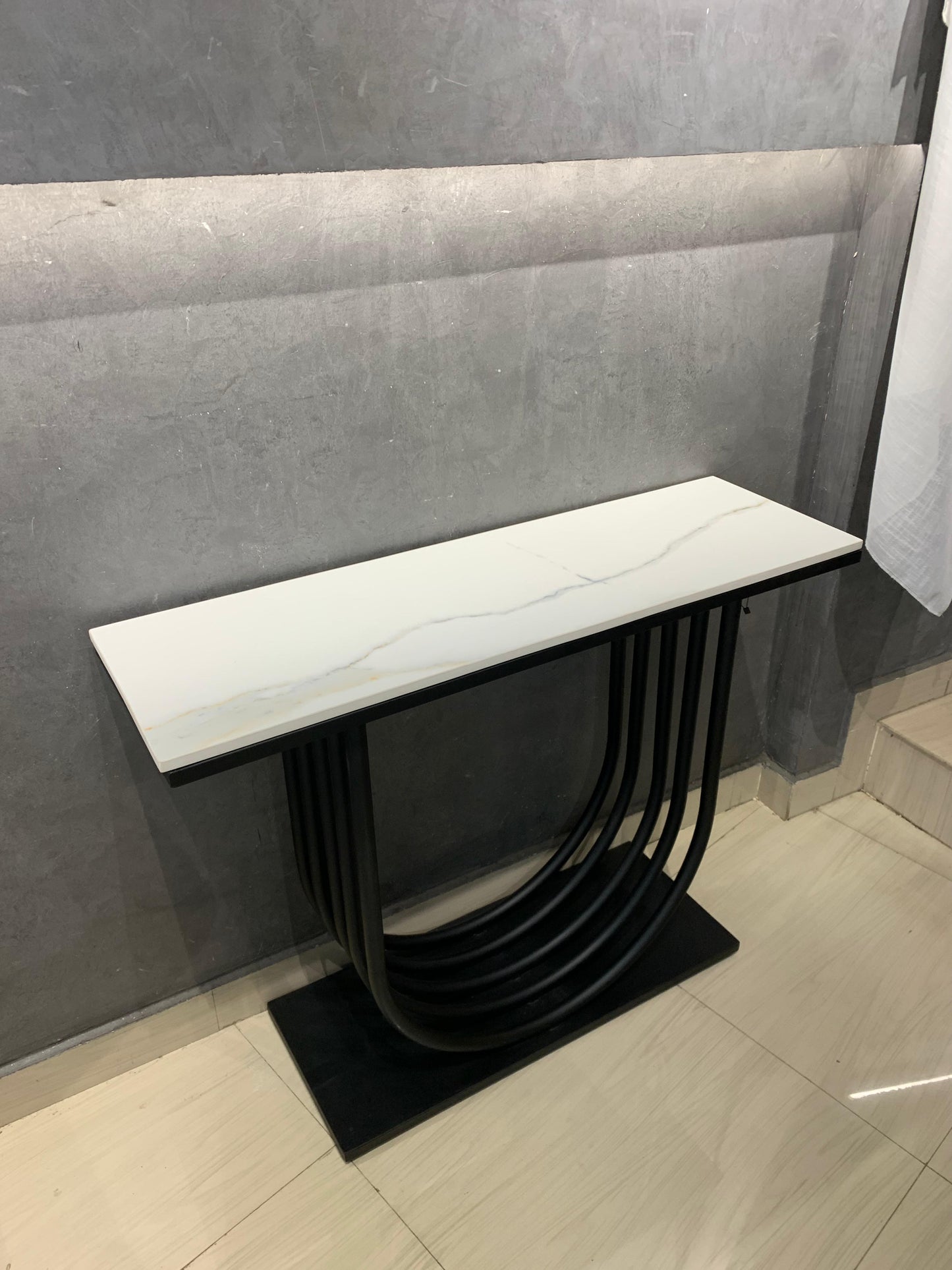 Black and White Modern Console Table