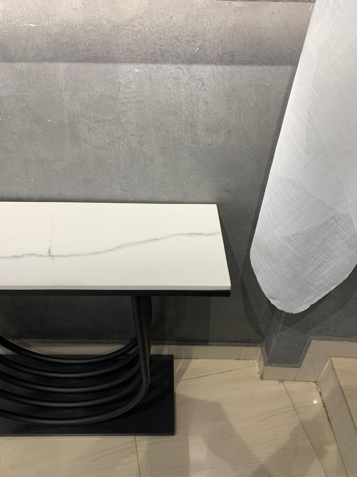 Black and White Modern Console Table