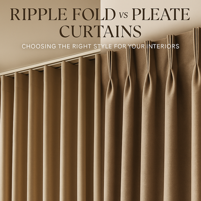 Ripple Fold vs Pleated Curtains: Choosing the Right Style for Your Interiors