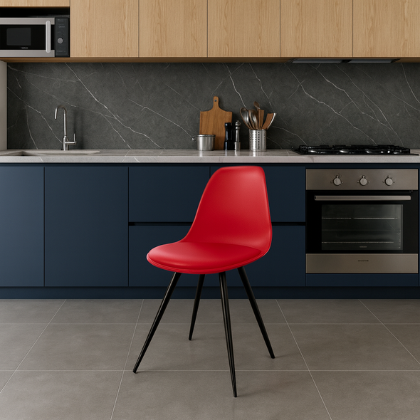 Accents Modern Visitor Chair (Red)