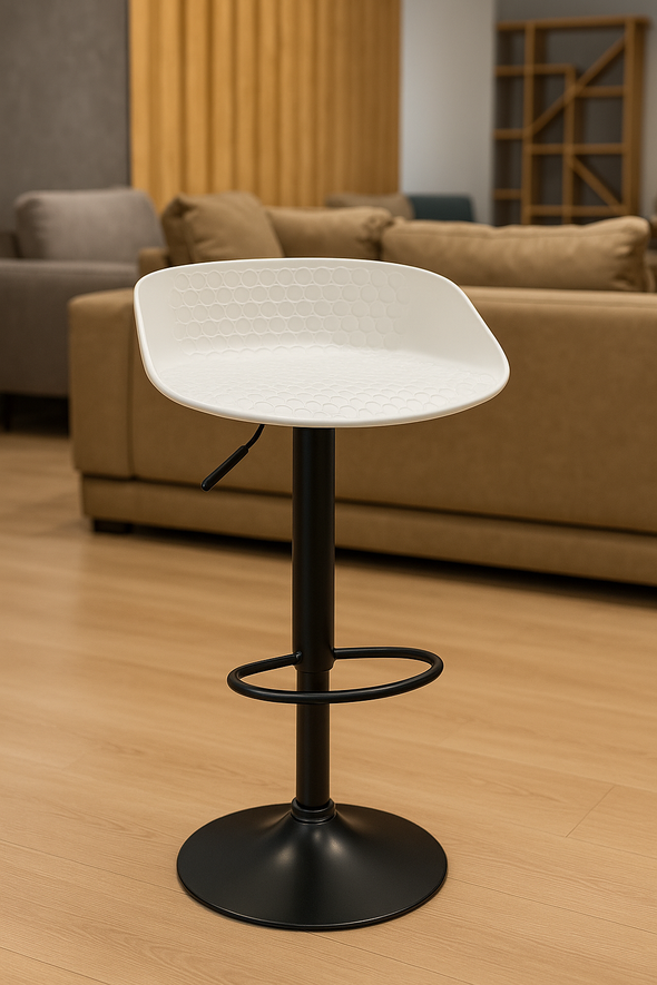 ACCENTS BAR STOOL GLADUS WHITE