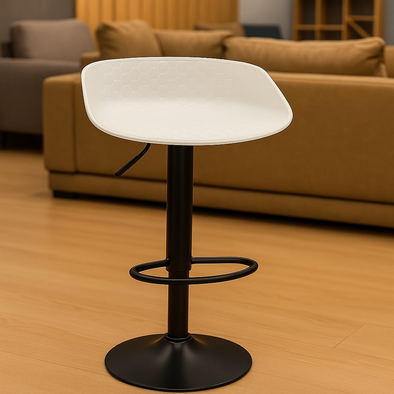ACCENTS BAR STOOL GLADUS WHITE