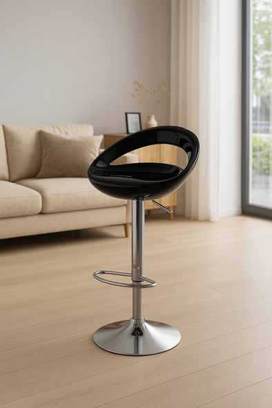 ACCENTS BAR CHAIR-BLACK