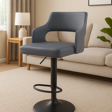 ACCENTS BAR STOOL-GREY