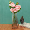 Accents Artificial Rose(Pink) Flower Stick for Vase Pot 1 pc