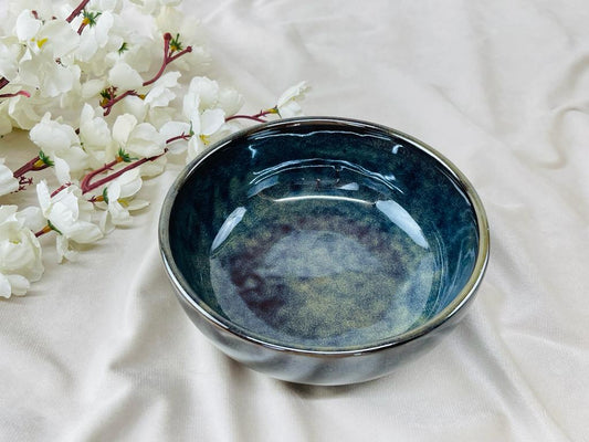 Accents 6" Metallic Green Serving Bowl