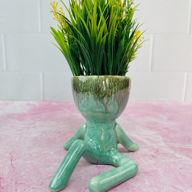 Accents H4" D4" Designer Table Top ceramic Plant pot