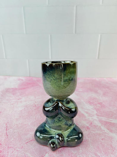 Accents H6" D4"Designer Table Top Ceramic Plant Pot