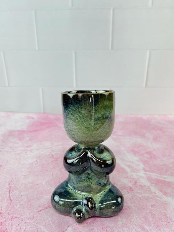 Accents H6" D4"Designer Table Top Ceramic Plant Pot