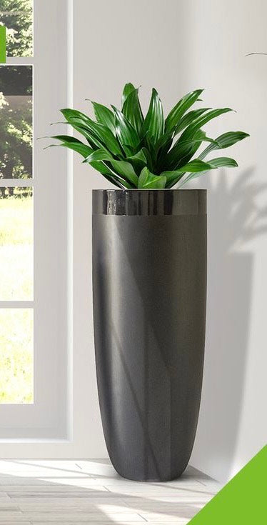 Accents Planter Ceramic Pot (black in colour)