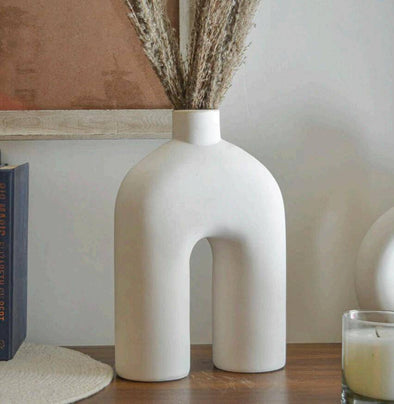 Accents Ceramic Decorative Vase (H12" D8")