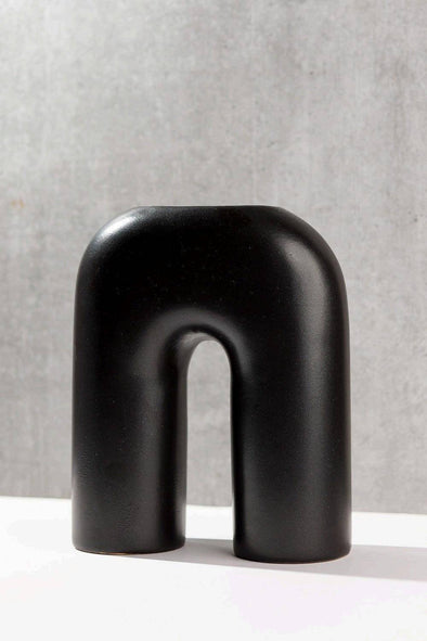 Accents H12" D8" Large Donut Shaped Ceramic Plant Pot