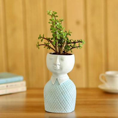 Accents H6.5" D4" Accents human figure or body plant pot