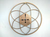Accents Large Golden Flower Metal Wall Clock Wall Clock