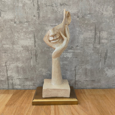 Accents Thinking face modern art figurine