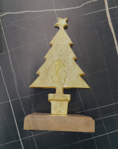 Accents Star Christmas Tree (L) - Golden