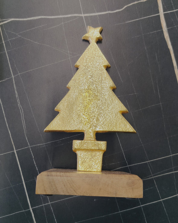 Accents Star Christmas Tree (L) - Golden