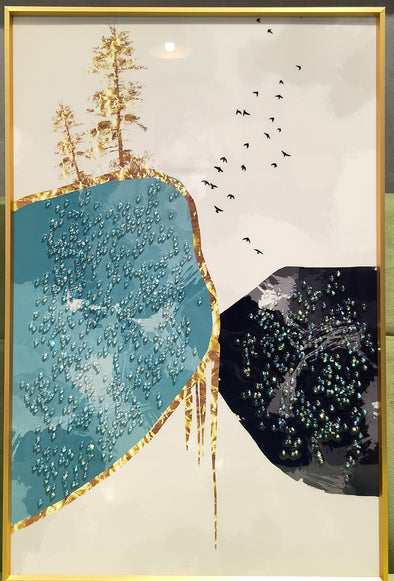 Accents Crystal Abstract Landscape Painting-A (40cm X 60cm)