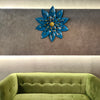 Accents Metal Blue Flower Wall Art