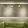Accents Iron Golden Gink Flower Design Wall Art