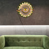 Accents Metal Sparrow Design Clock Decorated with Lights