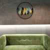 Accents Metal Multicolour Leaf Design Wall Art