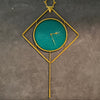Accents Metal Classic Deer Head Large Size Wall Clock In Blue