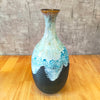 Accents -Oceanic Ribbed Glaced Ceramic Pot (H11''D6.5'')
