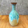 Accents -Oceanic Ribbed Glaced Ceramic Pot (H11''D6.5'')
