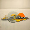 Accents Vibrant Multicolour Scenery Metal wall Art