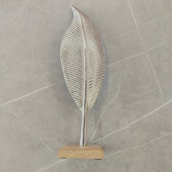 Accents Long Leaf Nickel with Wooden Base