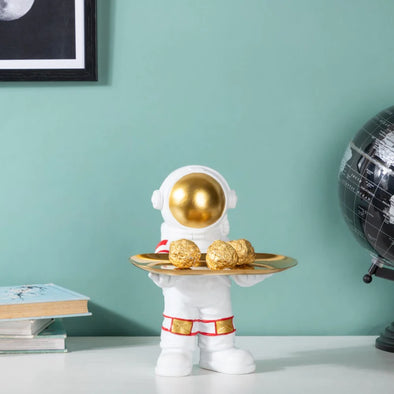 Accents - Astronaut Decor Showpiece With Trinket Tray
