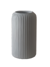 Rippled Ceramic Vase (H6" D3.5") (advance premium quality)