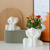 Accents - Ceramic Female Face Vase Cute Plant Pots