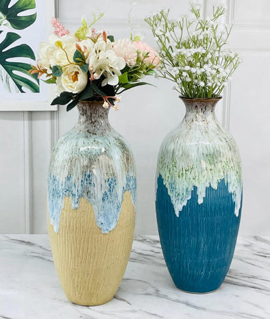Accents - Beach Themed Ceramic Pot  (H14 ''D6'')