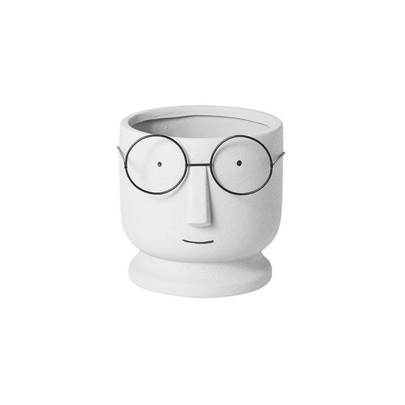 Accents - Face Planter with Glasses (H6.5' D6.5'')