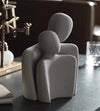 Accents Couple Home Decor H4" D5" (White)