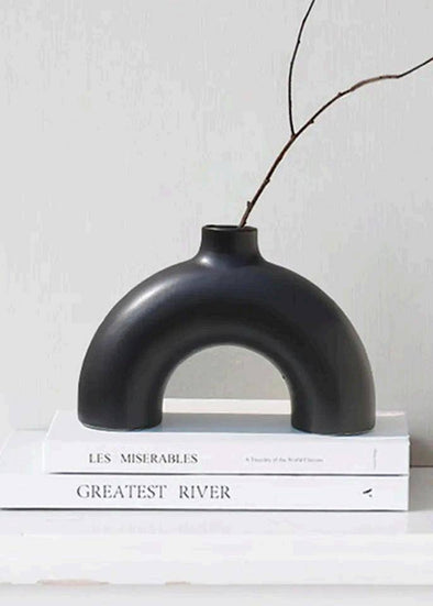 Accents Half Ring vase (H6" D6")