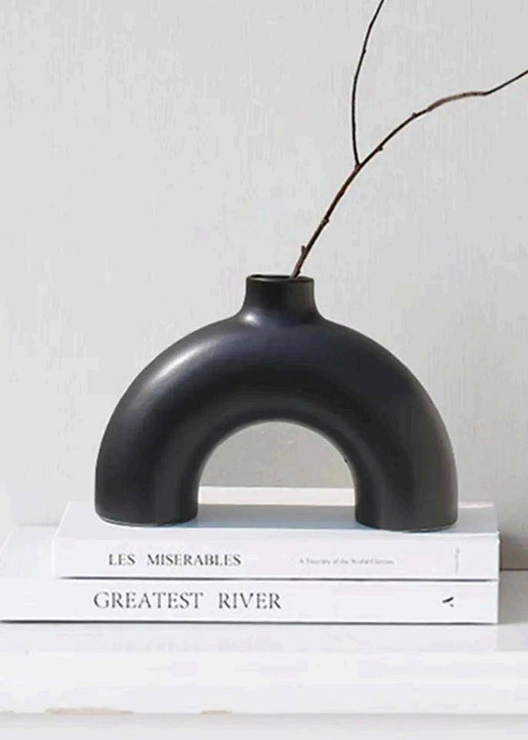 Accents Half Ring vase (H6" D6")