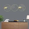 Accents Iron Golden Gink Flower Design Wall Art