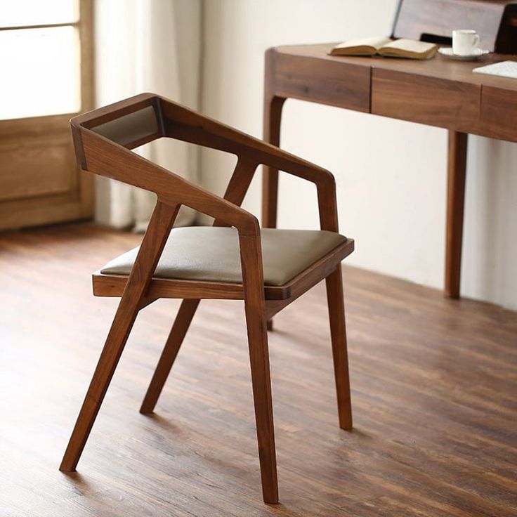 ACCENTS MODERN TEAK WOOD CHAIR