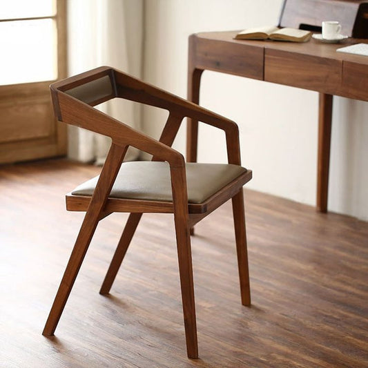 ACCENTS MODERN TEAK WOOD CHAIR