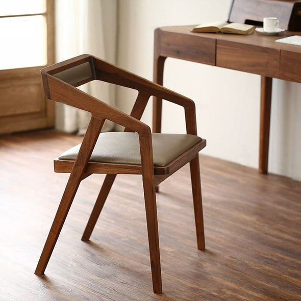 ACCENTS MODERN TEAK WOOD CHAIR