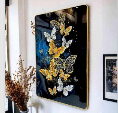 Accents Crystal Painting set of 1- Butterflies
