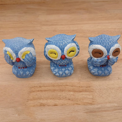 ACCENTS OWL-SET OF 3
