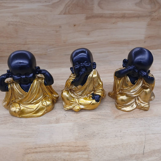 ACCENTS BAND MONK-SET OF 3